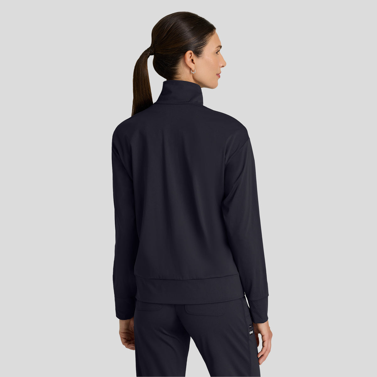 Ease Knit Warm-Up Jacket | Steel