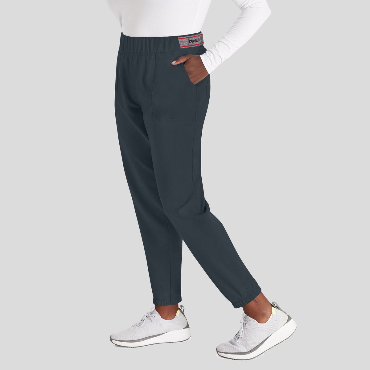 Women's Mid Rise Jogger Scrub Pant | Pewter