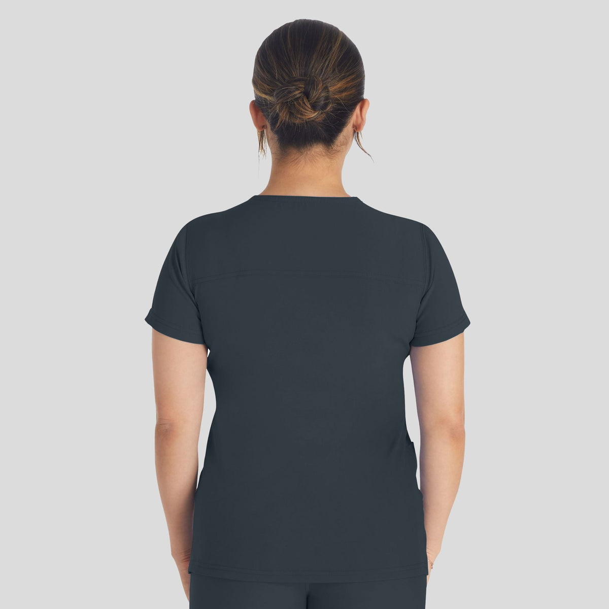 Women's V-Neck Scrub Top | Pewter