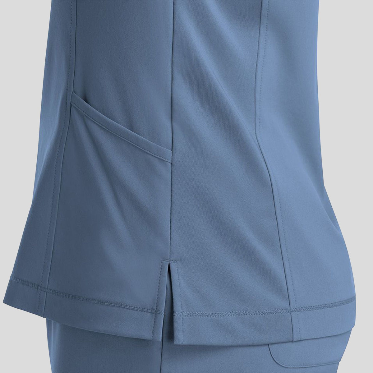 Notched Crew Neck Top | Glazier Lake