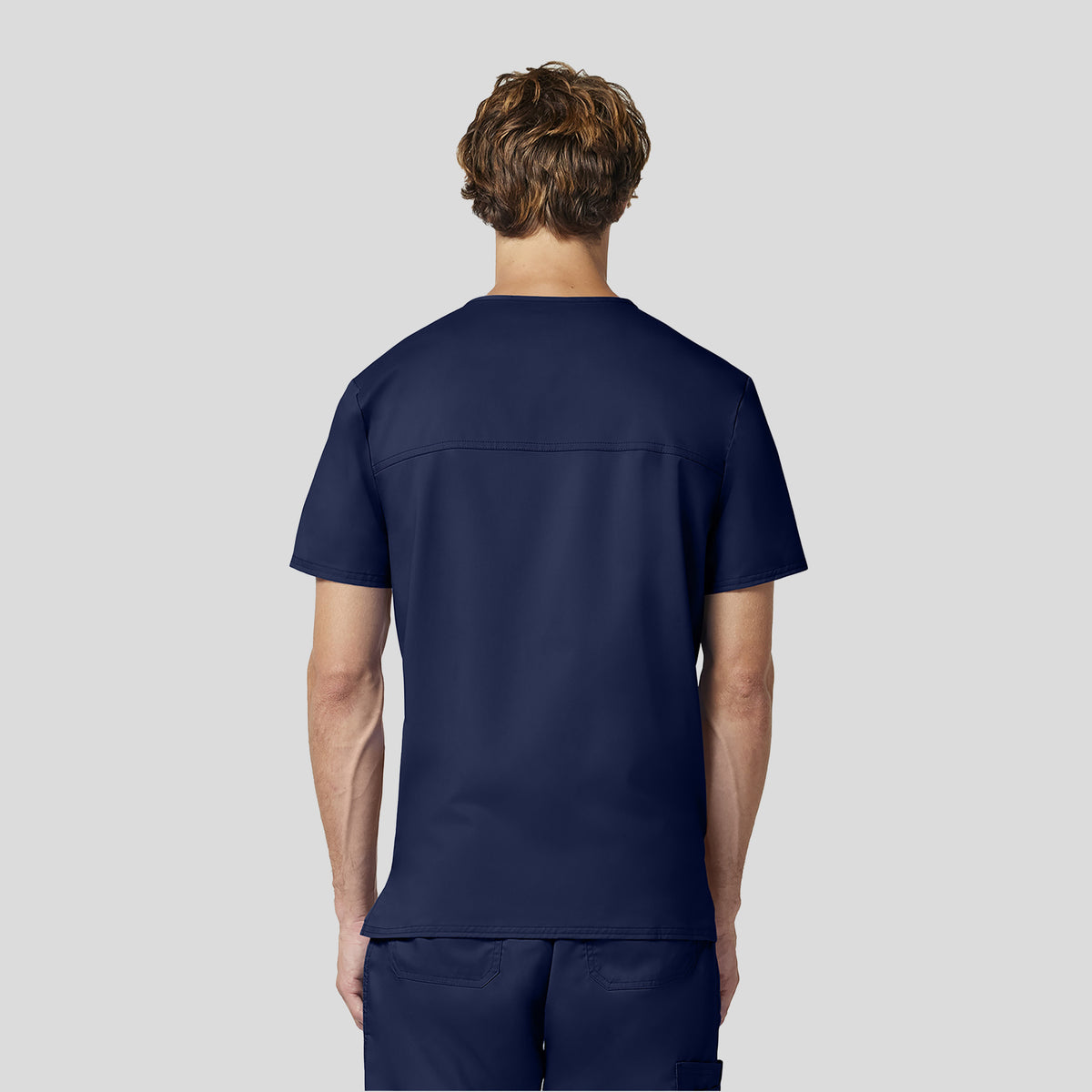 Men's Utility 3-Pocket V-Neck Scrub Top | Navy