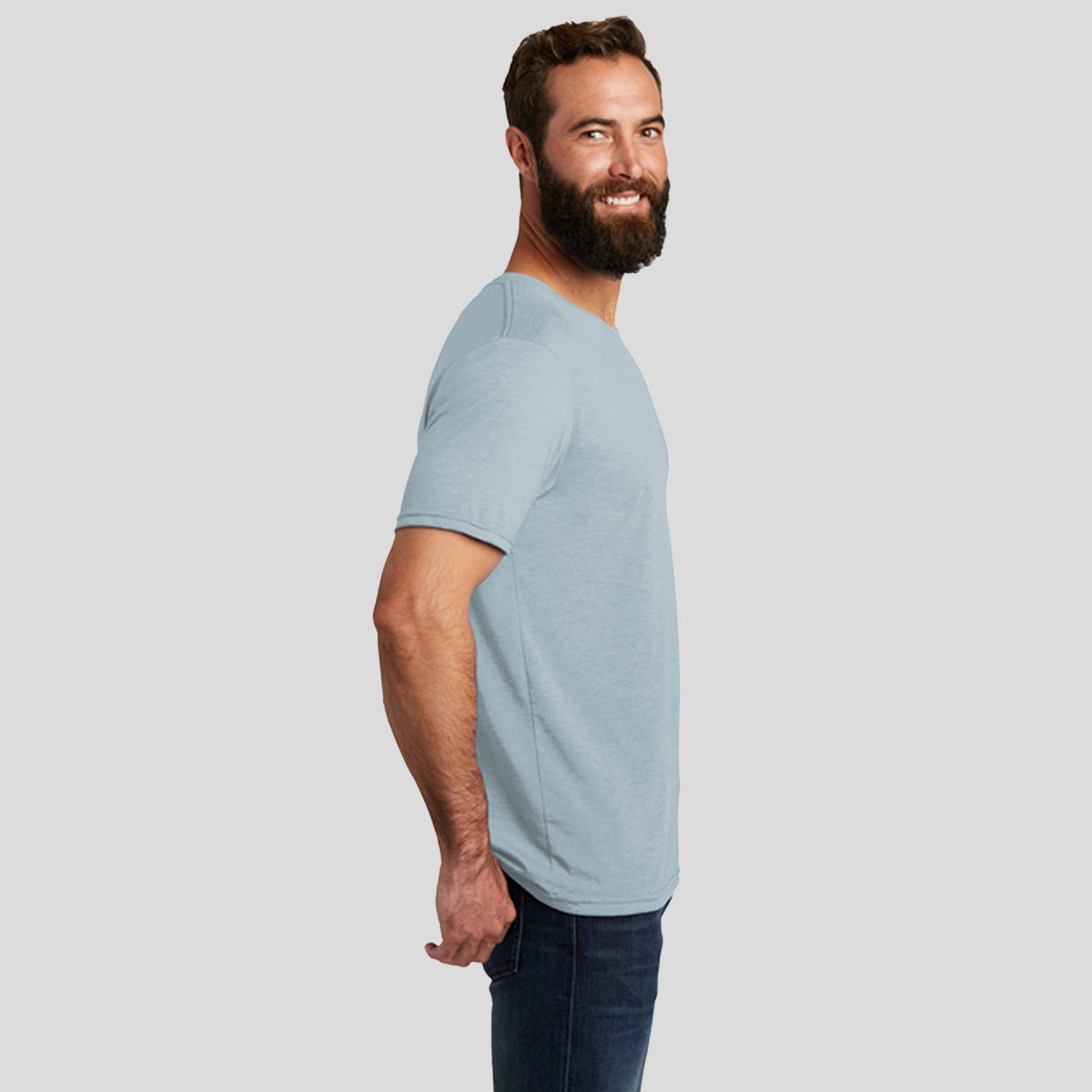 Unisex Tri-Blend Tee | I Like You Blue