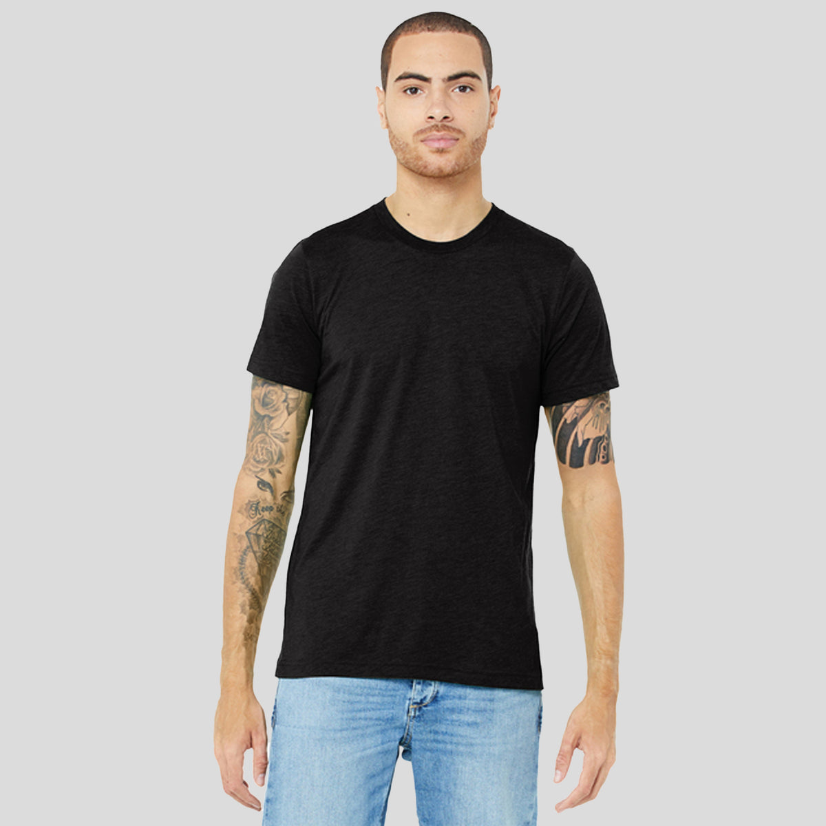 Unisex Triblend Short Sleeve Tee | Black Heather Triblend