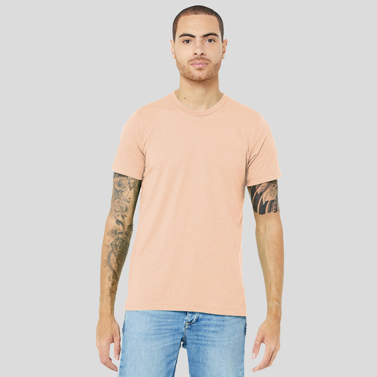 Unisex Triblend Short Sleeve Tee | Peach Triblend