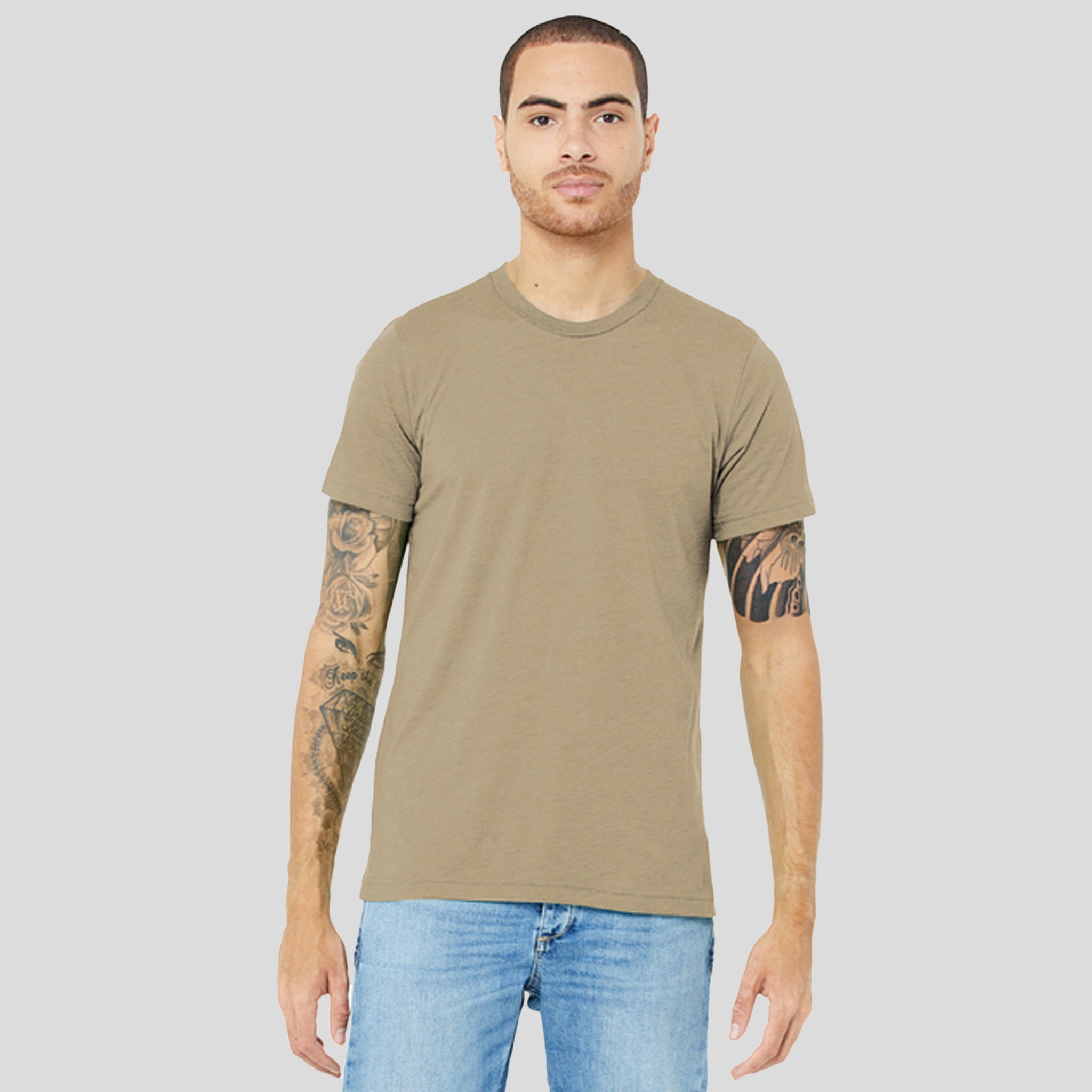 Unisex Triblend Short Sleeve Tee | Tan Triblend