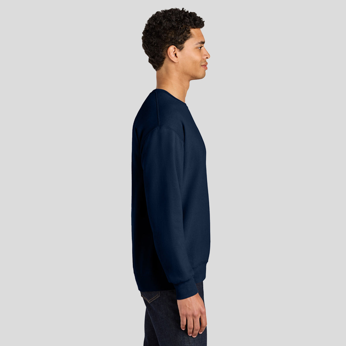 Ultimateβ’ Unisex CVC Ring Spun Crewneck Sweatshirt | J. Navy