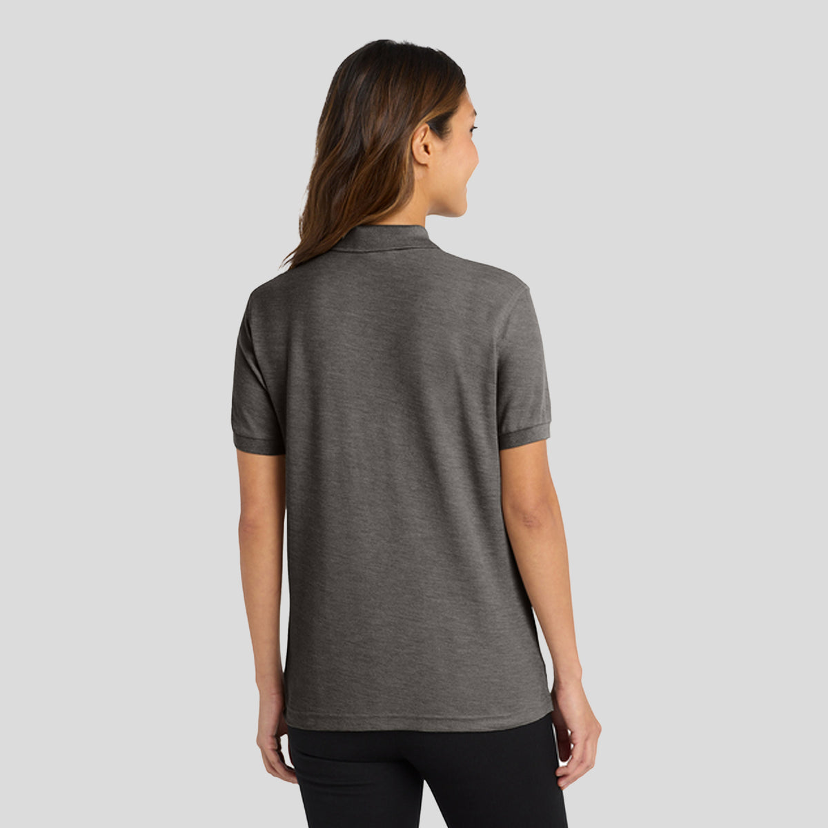 Women's Silk Touchβ’ Polo | Charcoal Heather Grey