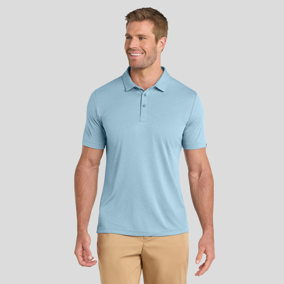 Coto Performance Polo | Brilliant Blue Heather