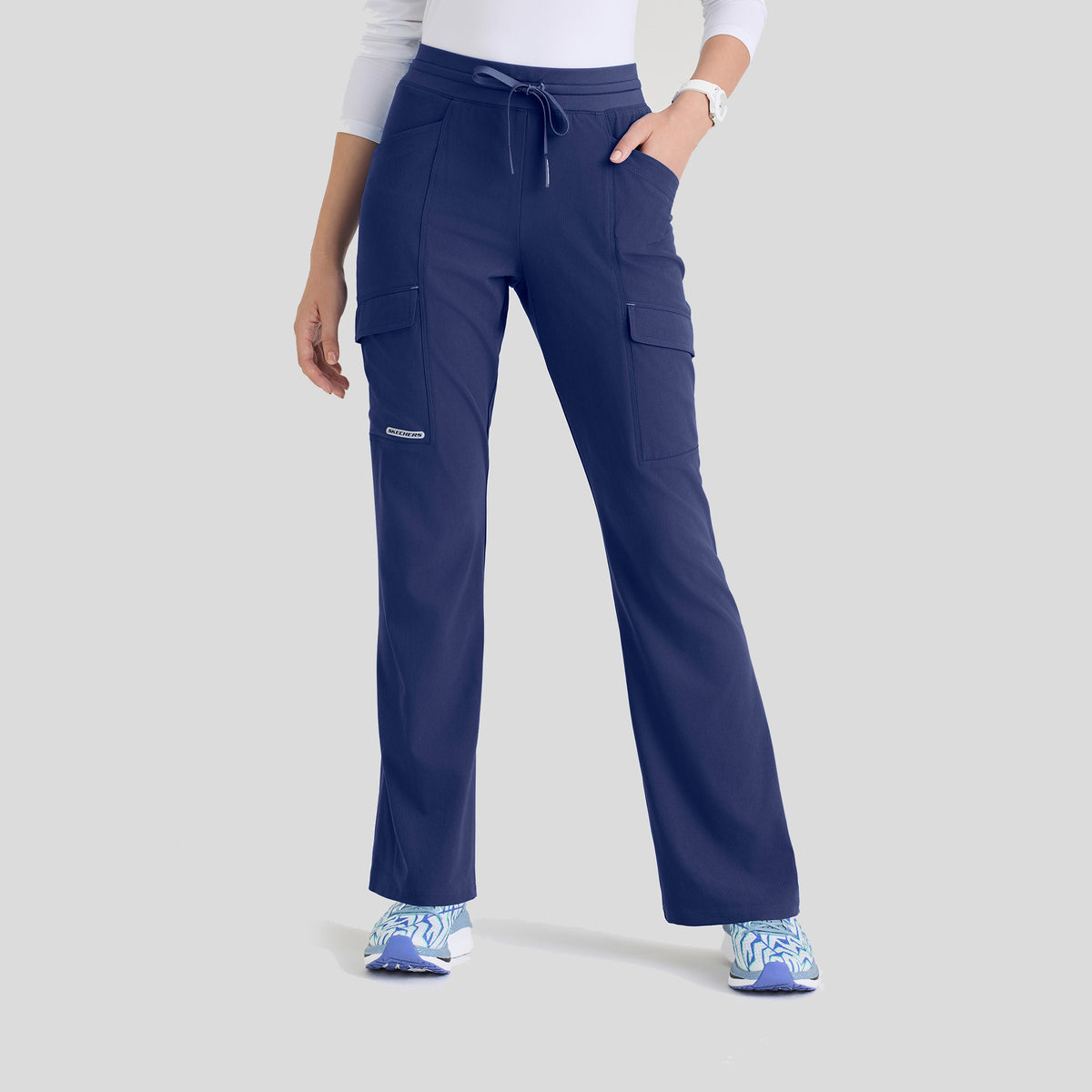 Reward 5 Pocket High Rise Fit & Flare Pant | Navy