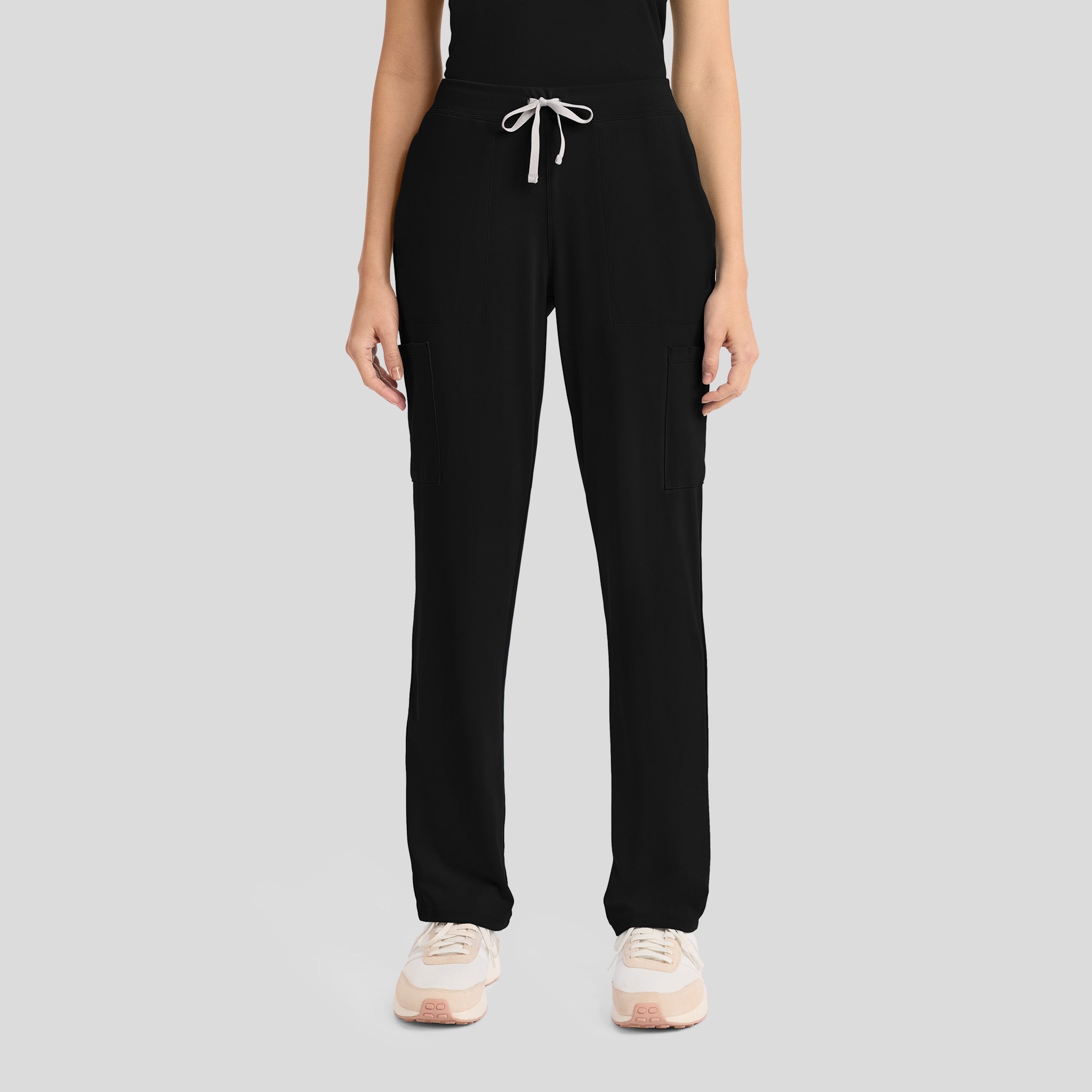 Achieve Pull-On Straight Leg Scrub Pant | Black