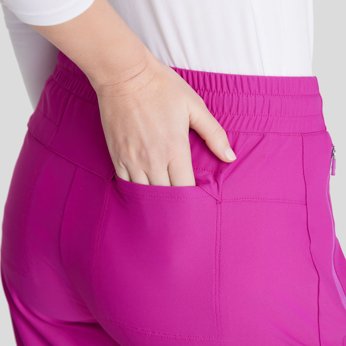 Pace 5-Pocket Ribbed Cuff Jogger | Deep Magenta
