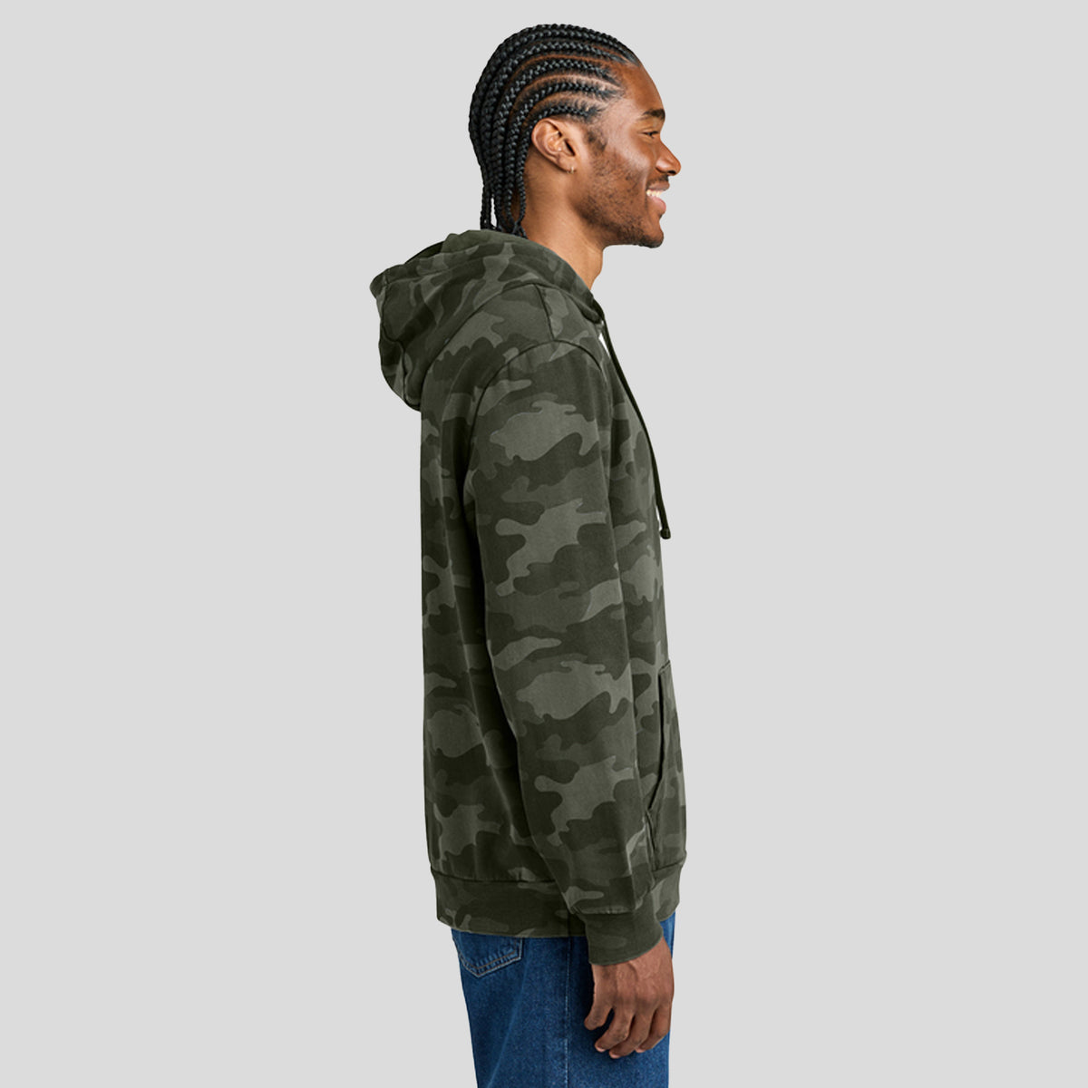 Men's Wash™ Camo Fleece Hoodie | Olive Drab Green