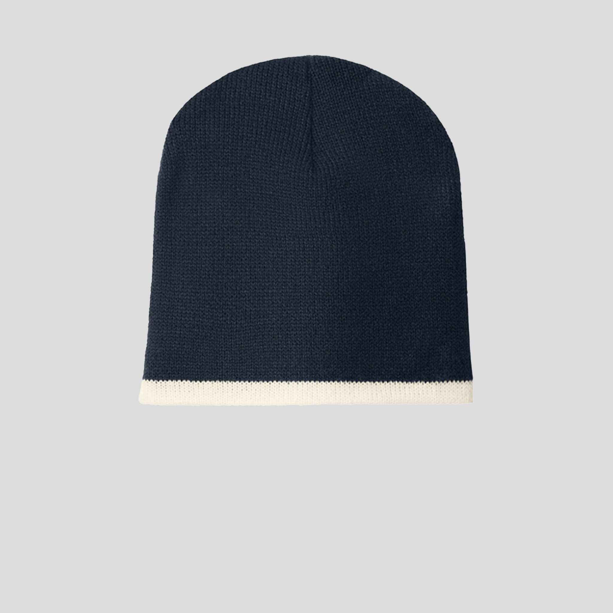 Beanie Cap | Navy/Natural